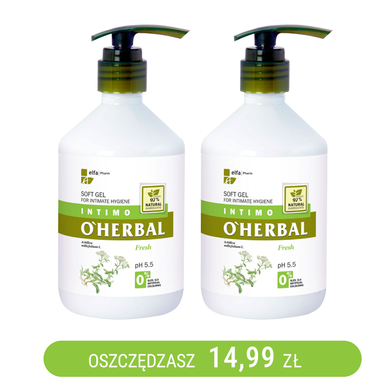 Żel do higieny intymnej z ekstraktem z krwawnika - 500 ml x2