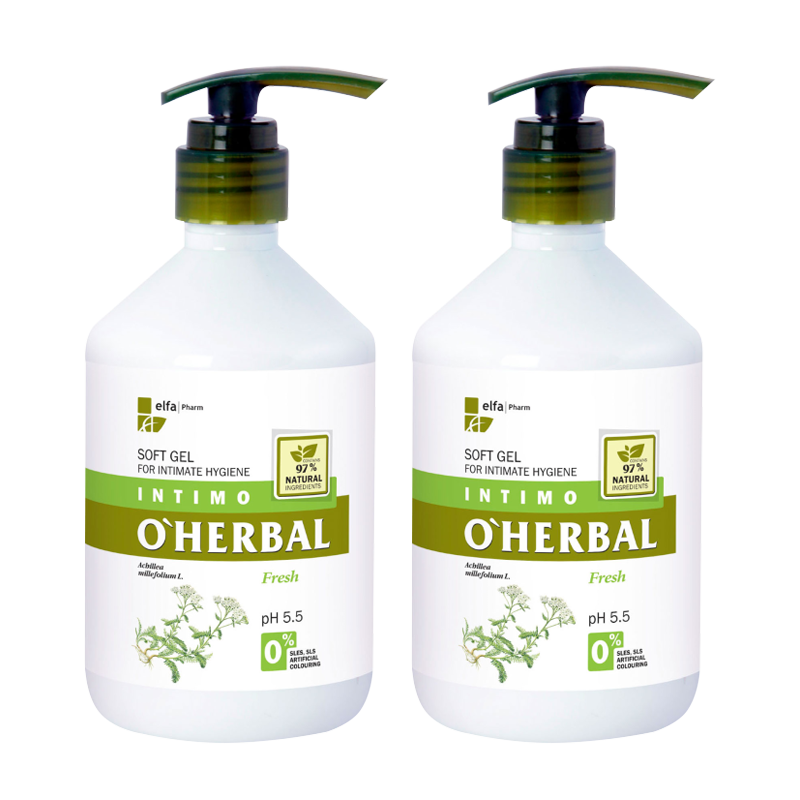 Żel do higieny intymnej z ekstraktem z krwawnika 500ml O'Herbal x2