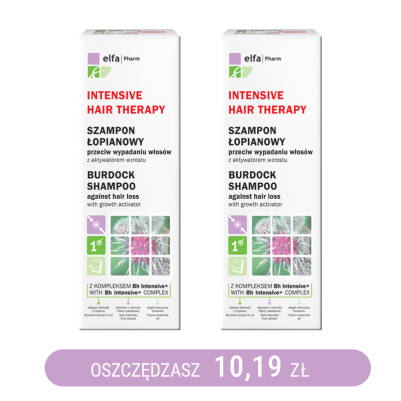 Szampon łopianowy przeciw wypadaniu włosów z aktywatorem wzrostu - 200 ml x2