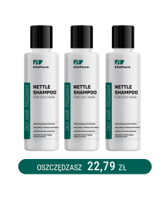 Oily Hair Szampon trychologiczny do włosów przetłuszczających się z pokrzywą Elfa Pharm 200m x3