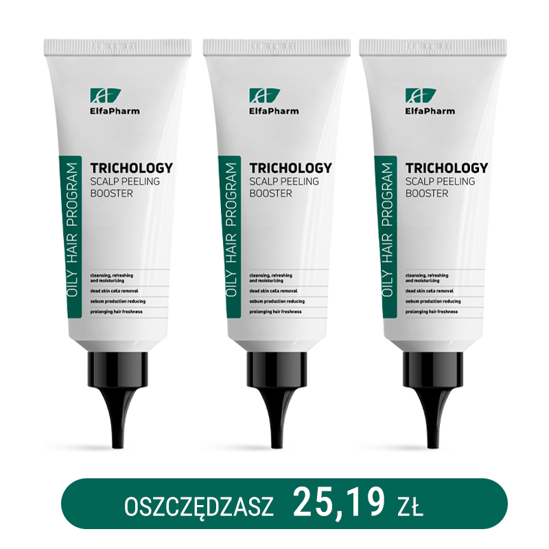 Oily Hair Trychologiczny peeling do skóry głowy - Booster Elfa Pharm 100m x3
