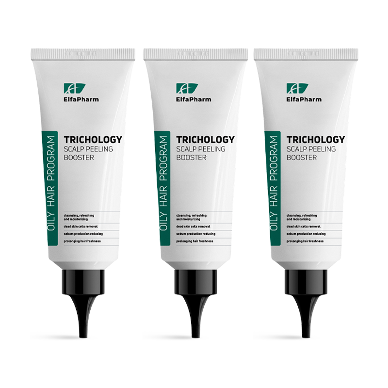 Oily Hair Trychologiczny peeling do skóry głowy - Booster Elfa Pharm 100m x3