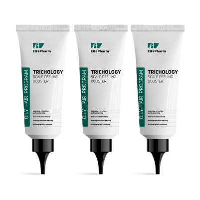Oily Hair Trychologiczny peeling do skóry głowy - Booster 100m Elfa Pharm x3