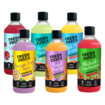 Zestaw testowy żeli pod prysznic Fresh Juice