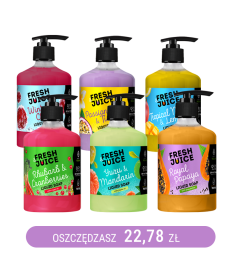 Zestaw testowy mydeł w płynie Fresh Juice