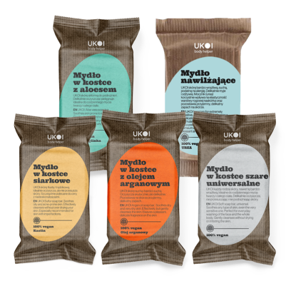 Zestaw testowy mydeł w kostce 100g UKOI x5