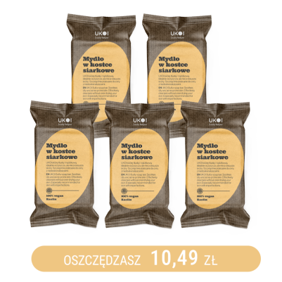 Siarkowe mydło w kostce 100g x5