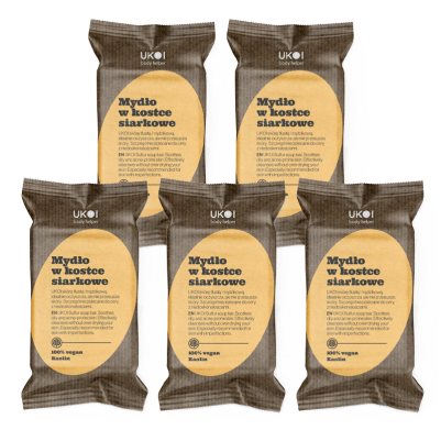 Siarkowe mydło w kostce 100g x5