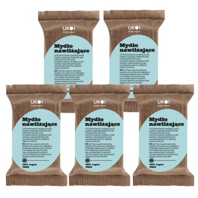 Nawilżające mydło w kostce. UREA - 100g UKOI x5