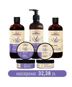 Zestaw do pielęgnacji ciała Lawenda i olejek lniany Green Pharmacy