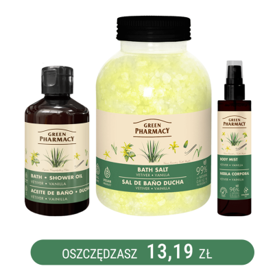 Zestaw do przyjemnej kąpieli o zapachu wetywerii i wanilii