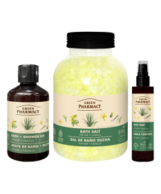 Zestaw do przyjemnej kąpieli o zapachu wetywerii i wanilii