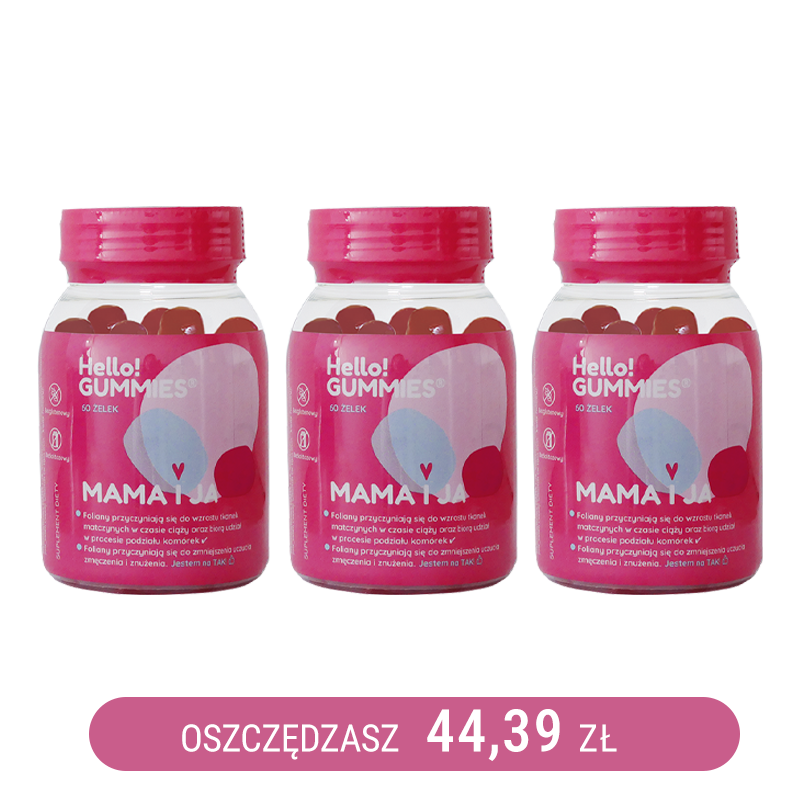 MAMA I JA Żelki dla kobiet w ciąży x3
