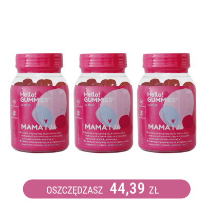 MAMA I JA Żelki dla kobiet w ciąży x3
