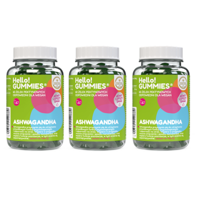 Ashwagandha Vege suplement diety Hello!Gummies x3