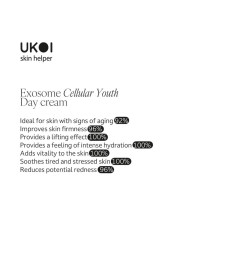 Ukoi Krem na Dzień Młodość Komórek z Egzosomami 50ml