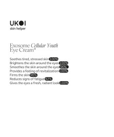 Ukoi Krem pod oczy Młodość Komórek z Egzosomami 30ml