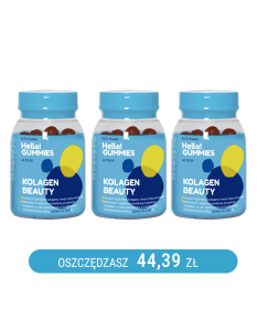 KOLAGEN BEAUTY Żelki z kolagenem i kwasm hialuronowym x3
