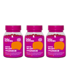 ZDROWE WŁOSY I PAZNOKCIE Żelki z witaminami Hello!Gummies x3