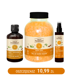 Zestaw do przyjemnej kąpieli o zapachu cynamonu i słodkiej pomarańczy Green Pharmacy