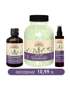Zestaw do przyjemnej kąpieli o zapachu rozmarynu i mięty marokańskiej