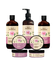 Zestaw do pielęgnacji ciała z różą damasceńską Green Pharmacy