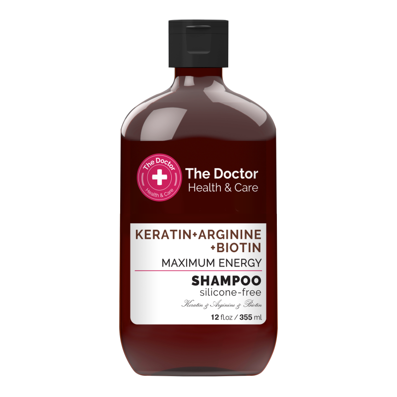 Health & Care. Wzmacniający szampon do włosów. Keratyna + arginina + biotyna - 355 ml