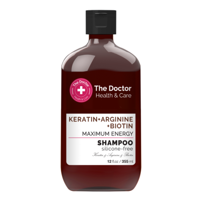 Health & Care. Wzmacniający szampon do włosów. Keratyna + arginina + biotyna - 355 ml