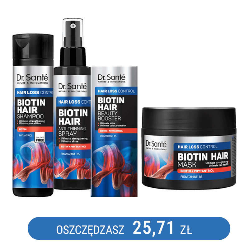 Zestaw wzmacniający włosy Dr. Sante z biotyną