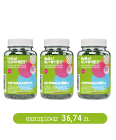 Ashwagandha Vege suplement diety Hello!Gummies x3