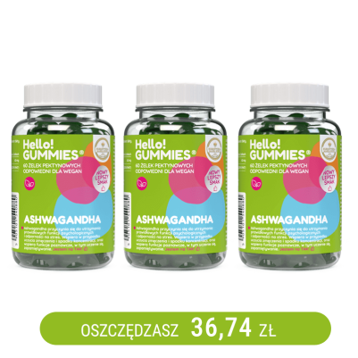 Ashwagandha Vege suplement diety x3