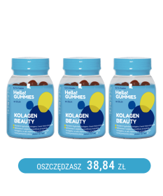 KOLAGEN BEAUTY Żelki z kolagenem i kwasm hialuronowym Hello!Gummies x3