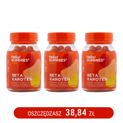 BETA KAROTEN Żelki z witaminami x3