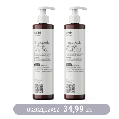 UKOI Żel do Mycia Twarzy Anti-age z tripeptydami x2