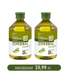 Szampon do włosów normalnych do codziennego stosowania z ekstraktem z brzozy O'Herbal 500ml x2