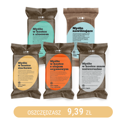 Zestaw testowy mydeł w kostce 100g UKOI x5
