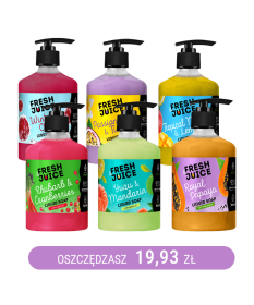 Zestaw testowy mydeł w płynie Fresh Juice