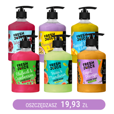 Zestaw testowy mydeł w płynie Fresh Juice
