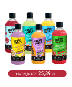 Zestaw testowy żeli pod prysznic Fresh Juice