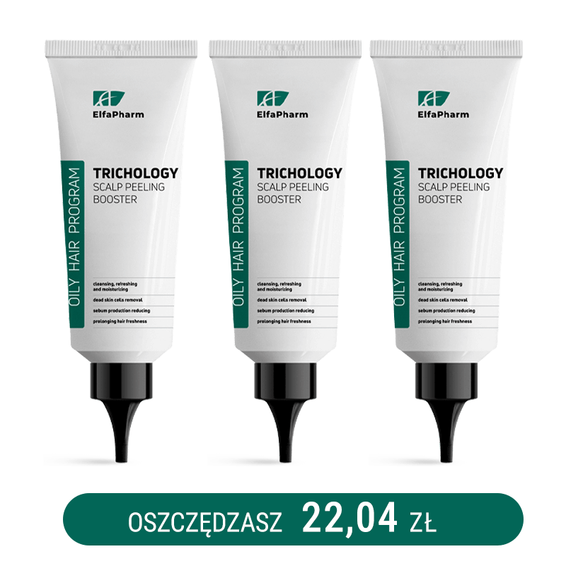 Oily Hair Trychologiczny peeling do skóry głowy - Booster Elfa Pharm 100m x3