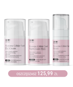 Zestaw kremy do twarzy + serum UKOI z egzosomami