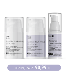 Zestaw kremy do twarzy + serum UKOI z bakuchiolem