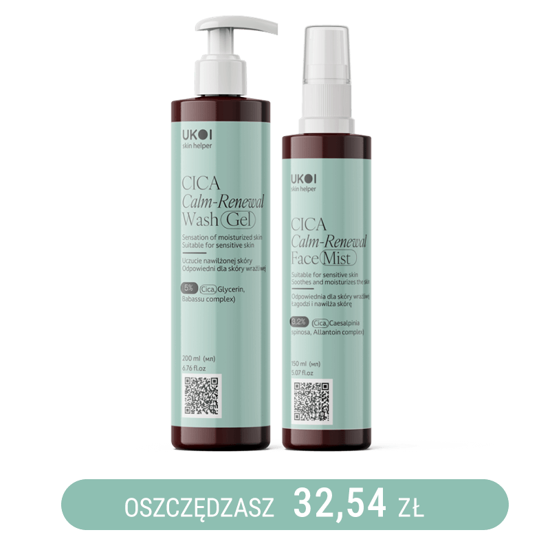Zestaw do oczyszczania twarzy UKOI z CICA