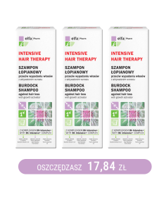 Szampon łopianowy przeciw wypadaniu włosów z aktywatorem wzrostu 200m Elfa Pharm x3