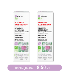Szampon łopianowy przeciw wypadaniu włosów z aktywatorem wzrostu Elfa Pharm 200ml x2