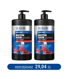 ZESTAW Biotin Hair Szampon Dr. Sante 1000ml x2