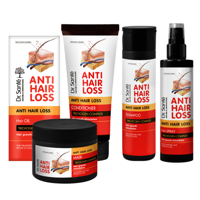Zestaw wzmacniający Anti Hair Loss do włosów osłabionych Dr. Sante