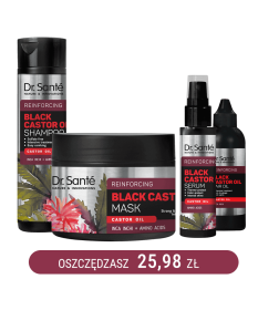 Zestaw z olejem rycynowym Zdrowe Włosy Dr. Sante