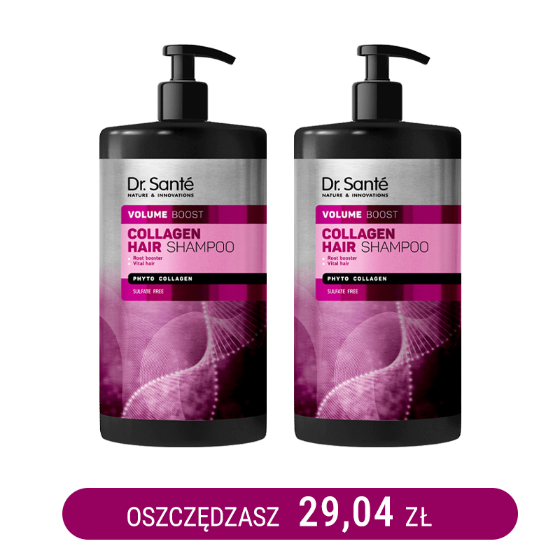 Zestaw COLLAGEN HAIR Volume boost Szampon x2