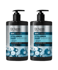 Zestaw HYALURON HAIR Deep hydration Szampon Dr. Sante 1000ml x2